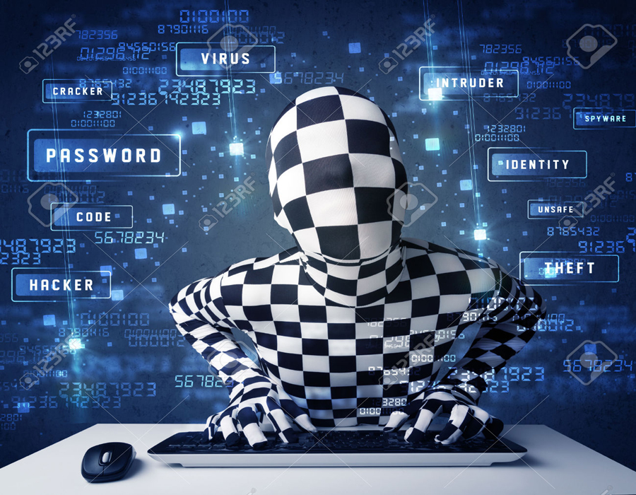 Man-without-identity-programing-in-technology-enviroment-with-cyber-icons-and-symbols-Stock-Photo